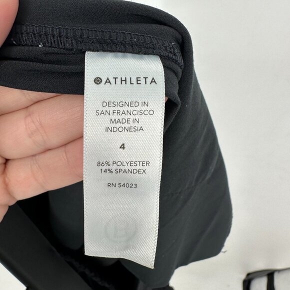 Athleta Brooklyn Textured Jogger Pants Black Camo Size 4 - Picture 7 of 9